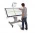 Product image Mobile tiltable whiteboard workITdesk for different projectors SCETTIHVIO