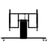 Produkt Bild Elektrisch höhenverstellbarer und neigbarer TV Rollwagen mit 70 cm Hub SCETTACR35BK