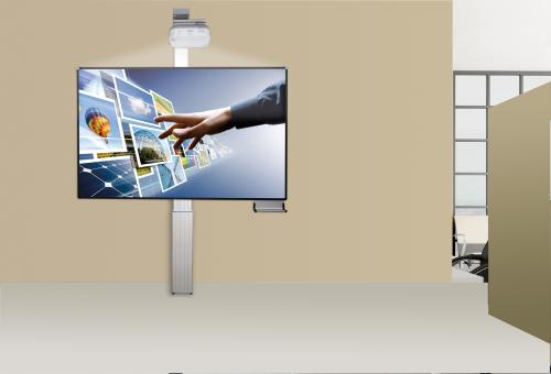 Produkt Bild Whiteboard deluxe 130 Tafel, elektrisch höhenverstellbar, zur Montage an massiven Wänden EHI2013O