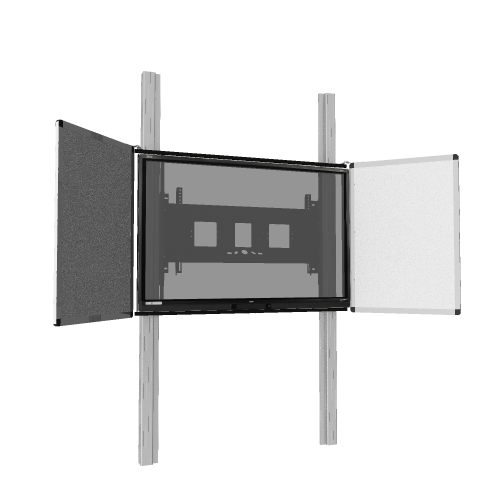 Produkt Bild Wandmontiertes 2 Säulen Pylonensystem für Monitore von 65-86