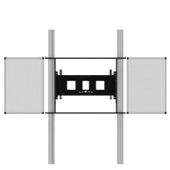 Produktbild Wandmontiertes 2 Säulen Pylonensystem für Monitore von 65-86