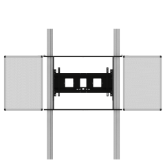 Productimage Wandmontiertes 2 Säulen Pylonensystem für Monitore von 65-86"