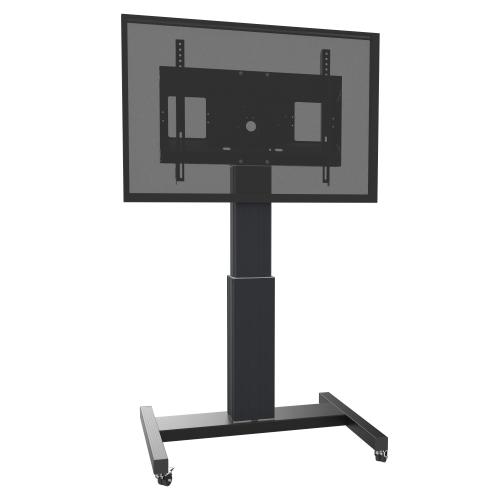 Produkt Bild Elektrisch höhenverstellbarer TV Rollwagen, mobiler Monitorständer, 50 cm Hub SCETAB