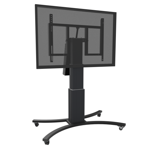 Produkt Bild Elektrisch höhenverstellbarer & neigbarer TV Rollwagen, mobiler Monitorständer, 70 cm Hub SCETTAC3535B