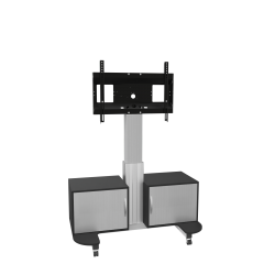Produktbild Mobiler Fernsehschrank - TV Schrank mit elektrisch höhenverstellbarer 42 - 65 Zoll Monitor Halterung SCETAUL