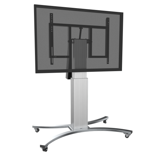 Produkt Bild Elektrisch höhenverstellbarer & neigbarer TV Rollwagen, mobiler Monitorständer, 50 cm Hub SCETTAC