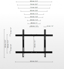 Detailbild Monitorhalterung für Displays mit max. VESA 800 x 600 SCETAVLIS