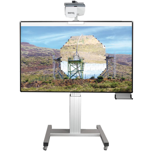 Produkt Bild Fahrbare Whiteboard deluxe 130 Tafel, elektrisch höhenverstellbar 