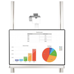 Product image Whiteboard deluxe 130 board for different pen-operated projectors 