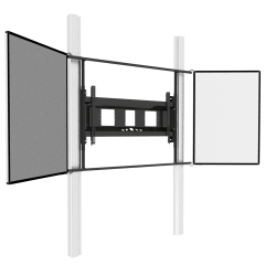 Produktbild Wandmontiertes 2 Säulen Pylonensystem für Monitore von 65-86