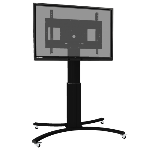 Produkt Bild Elektrisch höhenverstellbarer TV Rollwagen, mobiler Monitorständer, 50 cm Hub SCETACB