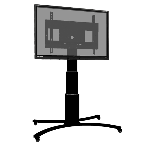Produkt Bild Elektrisch höhenverstellbarer TV Rollwagen, mobiler Monitorständer, 70 cm Hub SCETAC3535B