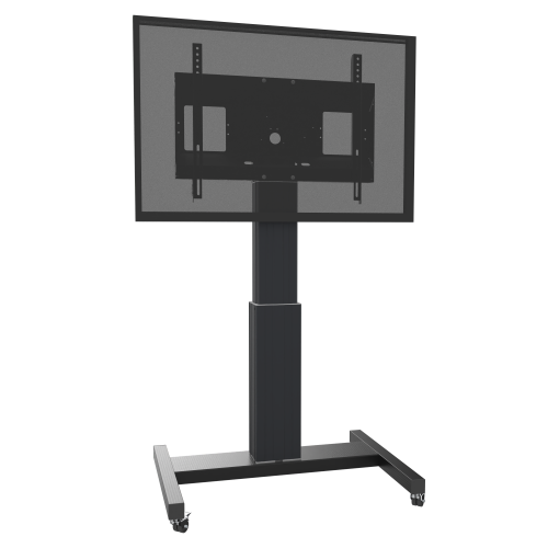 Produkt Bild Elektrisch höhenverstellbarer TV Rollwagen, mobiler Monitorständer, 50 cm Hub SCETABK