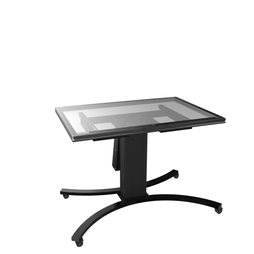 Produkt Bild Elektrisch höhenverstellbarer & neigbarer TV Rollwagen, mobiler Monitorständer, 50 cm Hub SCETTACBRK
