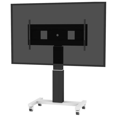 Produkt Bild Elektrisch höhenverstellbarer XL TV Rollständer, mobiler Monitorständer, 50 cm Hub SCEXLB