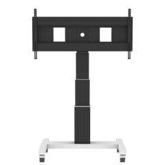 Productimage Elektrisch höhenverstellbarer XL TV Rollständer, mobiler Monitorständer, 70 cm Hub