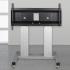 Produkt Bild Elektrisch höhenverstellbarer Schwerlast XL TV Rollwagen, mobiler Monitorständer mit 50 cm Hub SCETAD