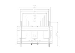 Detailbild Monitorhalterung für Displays mit max. VESA 800 x 600 SCETAWLB