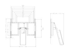 Detailbild Monitorhalterung für Displays für Tischsysteme mit max. VESA 800 x 600 SCETTAC