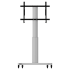 Product image Height adjustable mobile tv and silver monitor stand, lite series with 50 cm of vertical travel SCETAVLIS