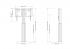 Product image Height adjustable display and monitor stand, lite series with 70 cm of vertical travel RLI10070PK
