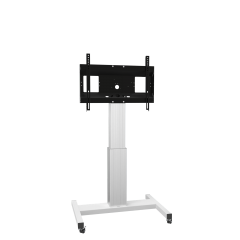 Product image Electrically height-adjustable TV trolley, mobile monitor stand, 50 cm stroke SCETA