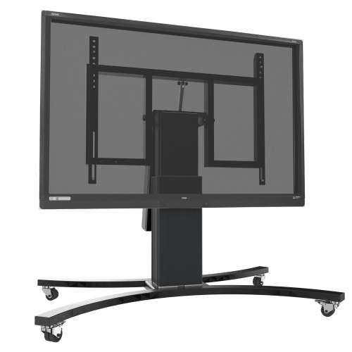 Product image Motorized mobile height and tilt adjustable monitor stand, 28 cm of vertical travel SCETTACLB