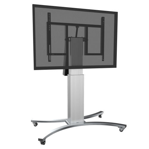 Product image Motorized mobile height and tilt adjustable monitor stand, 50 cm of vertical travel SCETTAC