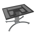 Product image Motorized mobile height and tilt adjustable monitor stand, 50 cm of vertical travel SCETTAC