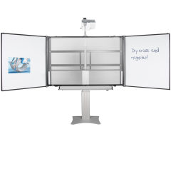 Productimage Electrically height-adjustable mount for interactive whiteboards