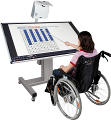 Productimage Mobile tiltable whiteboard workITdesk for different projectors