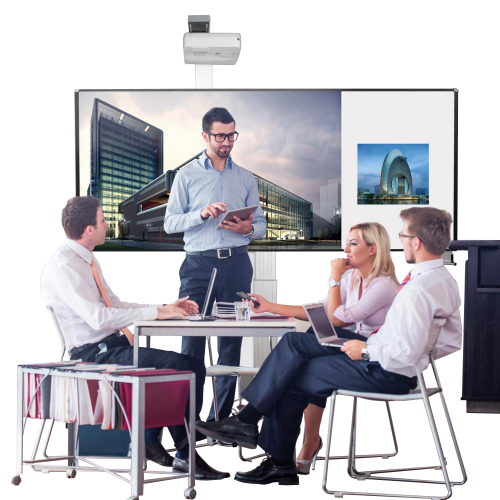 Product image Whiteboard deluxe 130 board for different pen-operated projectors 