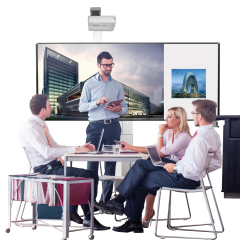 Product image Whiteboard deluxe 130 board for different pen-operated projectors 