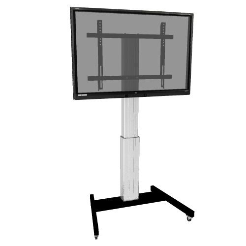 Product image Height adjustable mobile tv and monitor stand, lite series with 50 cm of vertical travel SCETAVLI