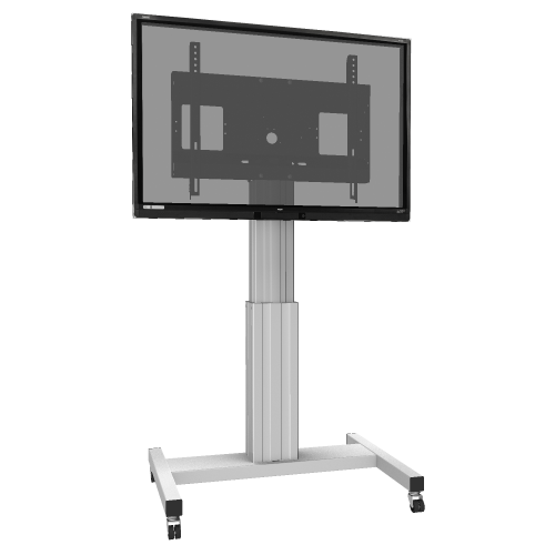 Product image Electrically height-adjustable TV trolley, mobile monitor stand, 50 cm stroke SCETA