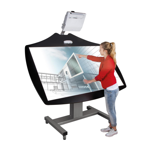 Product image Mobile tiltable whiteboard in Cloudboard design for different projectors 