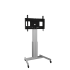 Product image Electrically height-adjustable TV trolley, mobile with V-foot, silver SCETAVSK