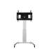 Product image Electrically height-adjustable TV trolley, mobile with V-foot, silver SCETAVSK