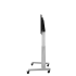 Product image Electrically height-adjustable TV trolley, mobile with V-foot, silver SCETAVSK